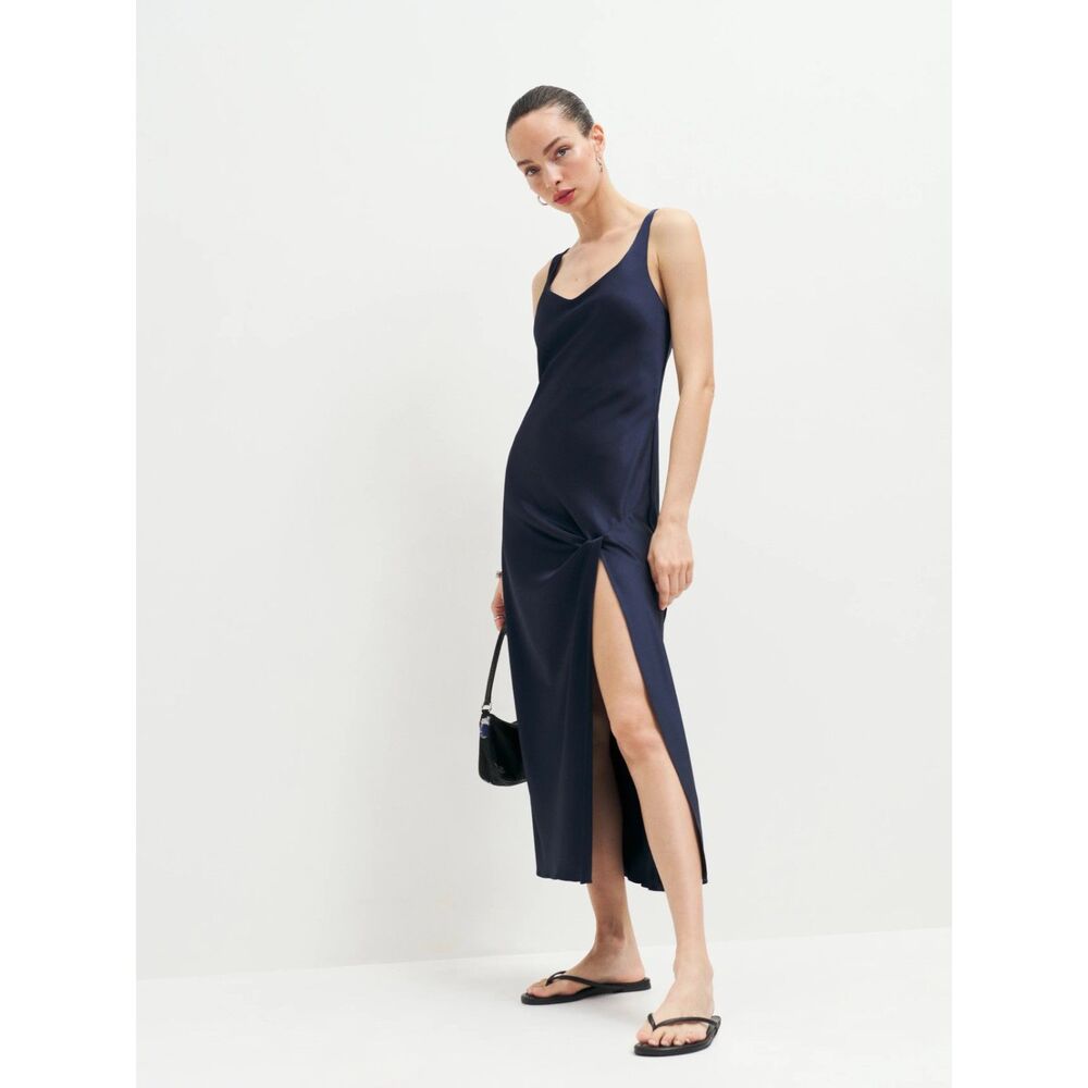 NWT Reformation Bevin Satin Dress